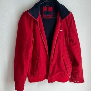 Red Tommy Hilfilger jacket